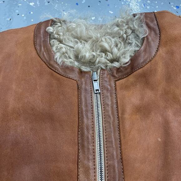 INÈS & MARÉCHAL 100% Lambskin double faced quarter sleeve coat size 36 - Picture 3 of 16